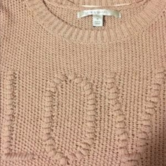 LC LAUREN CONRAD Sweater Love Crewneck Long Sleeve Pink Small - Picture 4 of 5